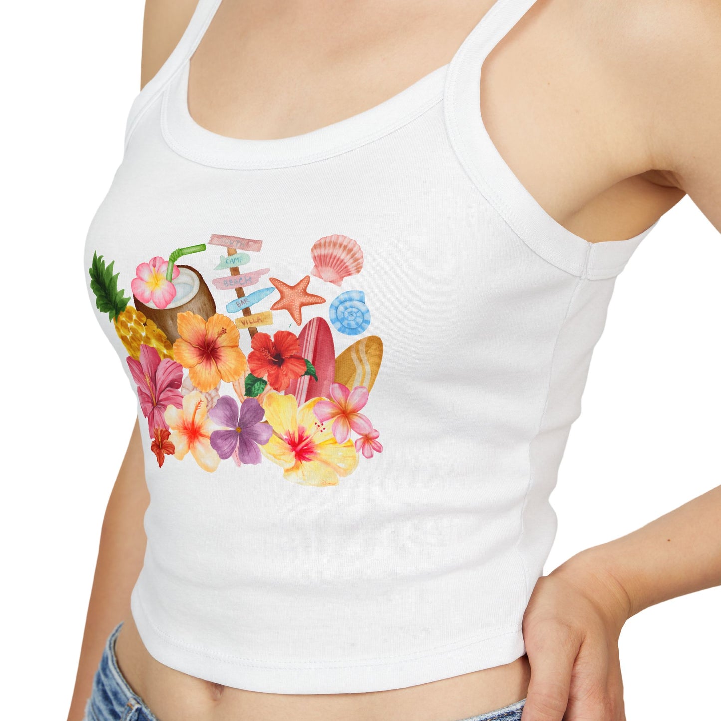 Floral Tropics Crop Tank