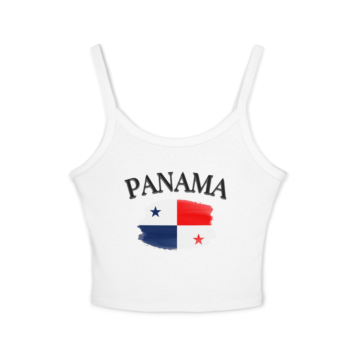 Panama Flag Crop Tank Top — Women’s Panama Spaghetti Strap
