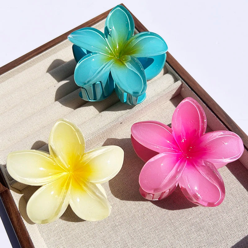 Tropical Flower Claw Clips