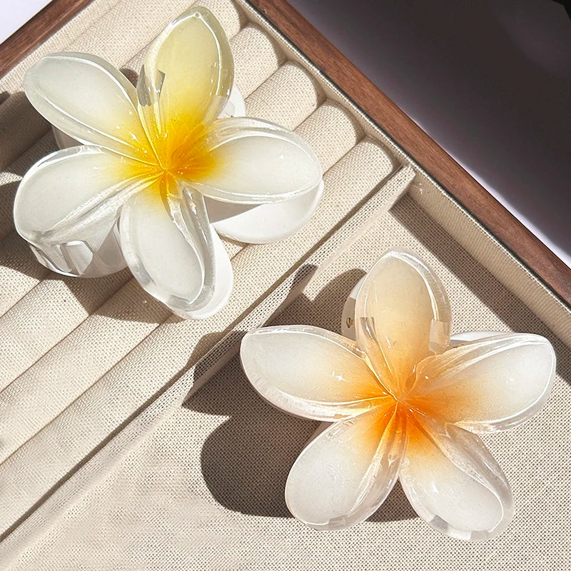 Tropical Flower Claw Clips