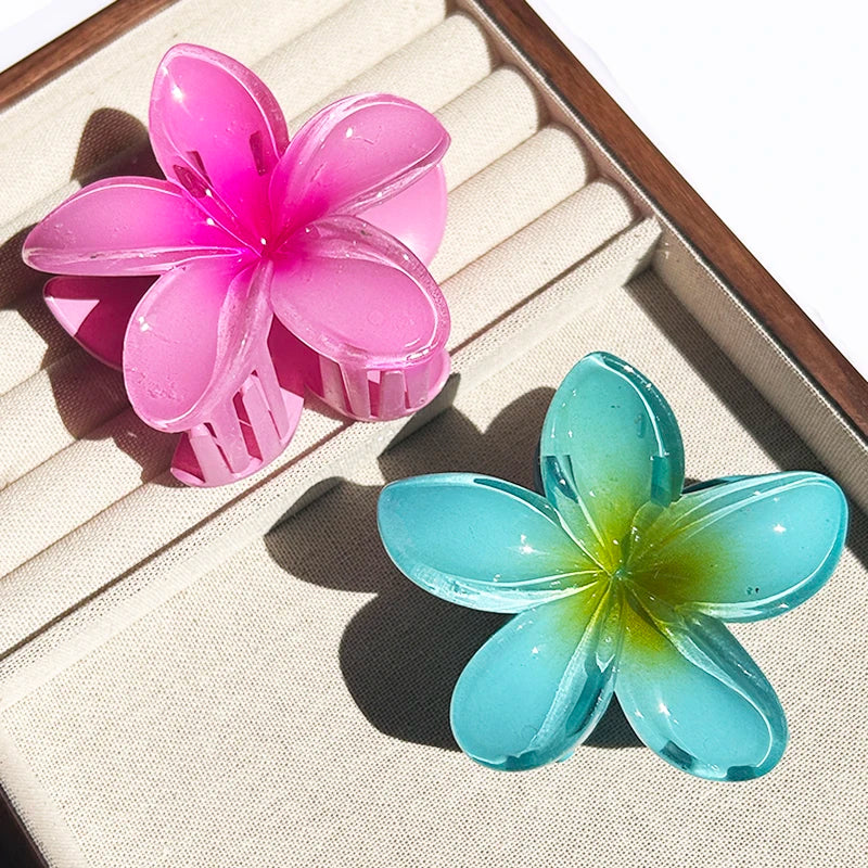 Tropical Flower Claw Clips