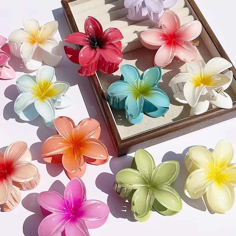 Tropical Flower Claw Clips