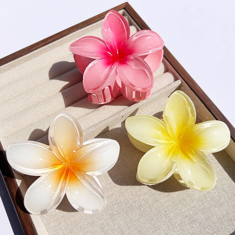 Tropical Flower Claw Clips