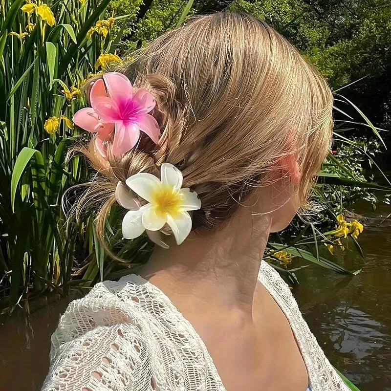 Tropical Flower Claw Clips