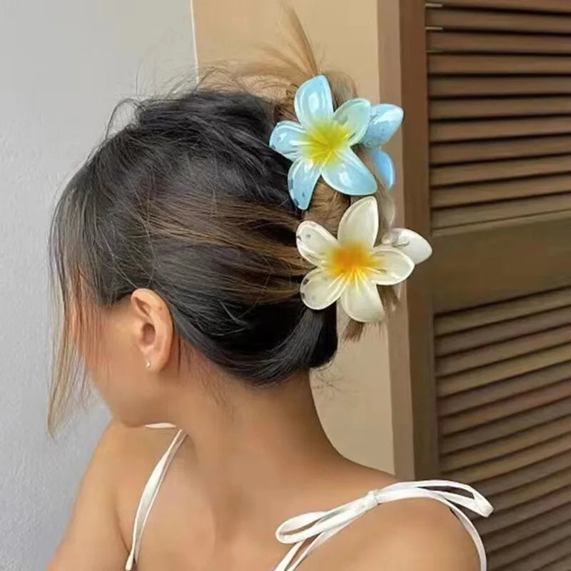 Tropical Flower Claw Clips