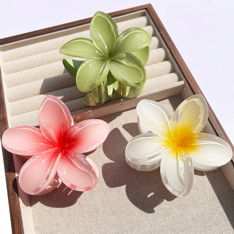 Tropical Flower Claw Clips