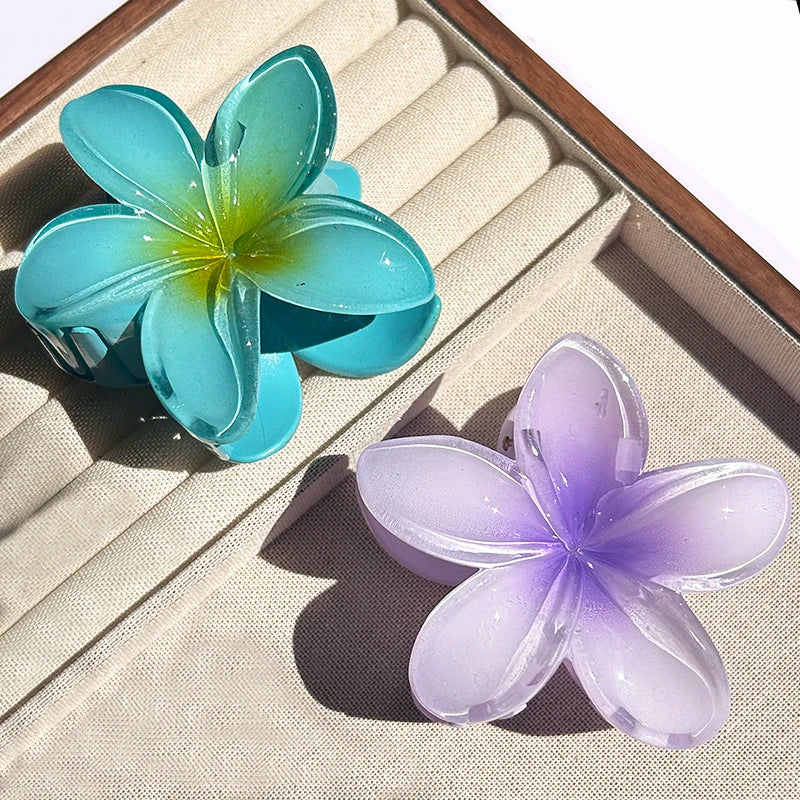 Tropical Flower Claw Clips