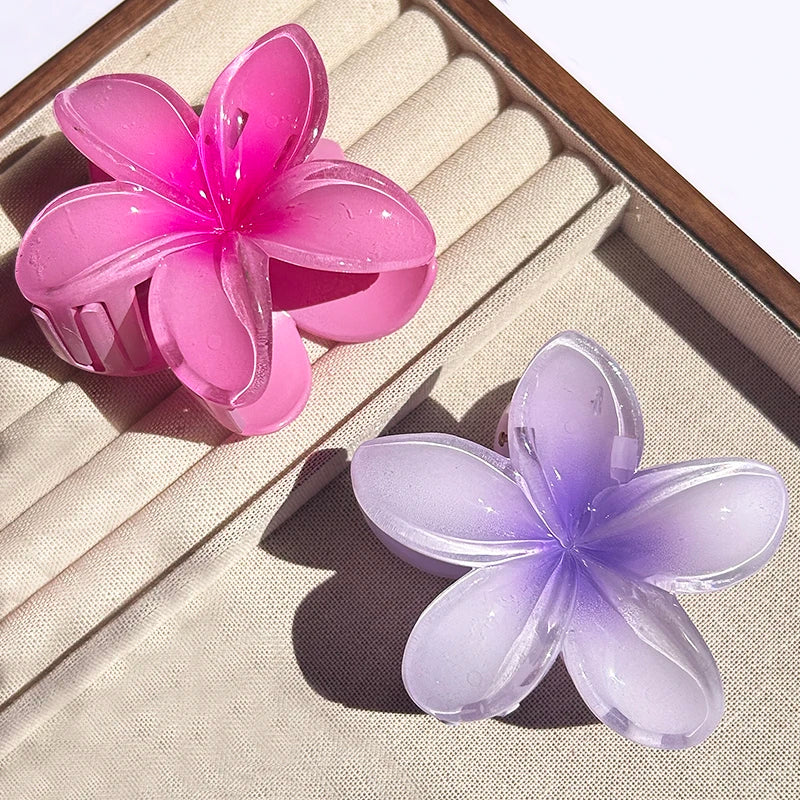 Tropical Flower Claw Clips