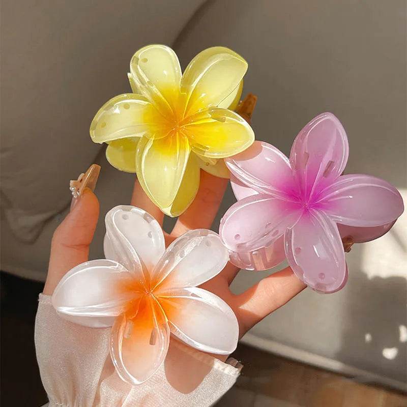 Tropical Flower Claw Clips