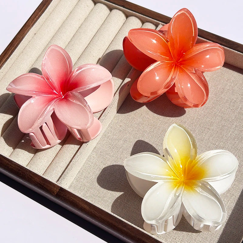 Tropical Flower Claw Clips
