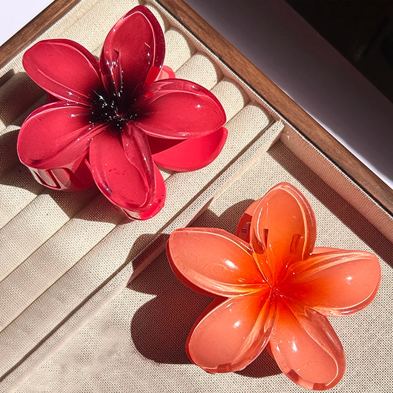 Tropical Flower Claw Clips