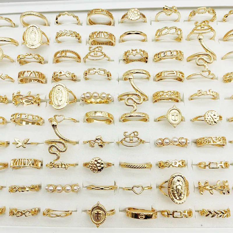 Golden Summer 30-Piece Ring Set