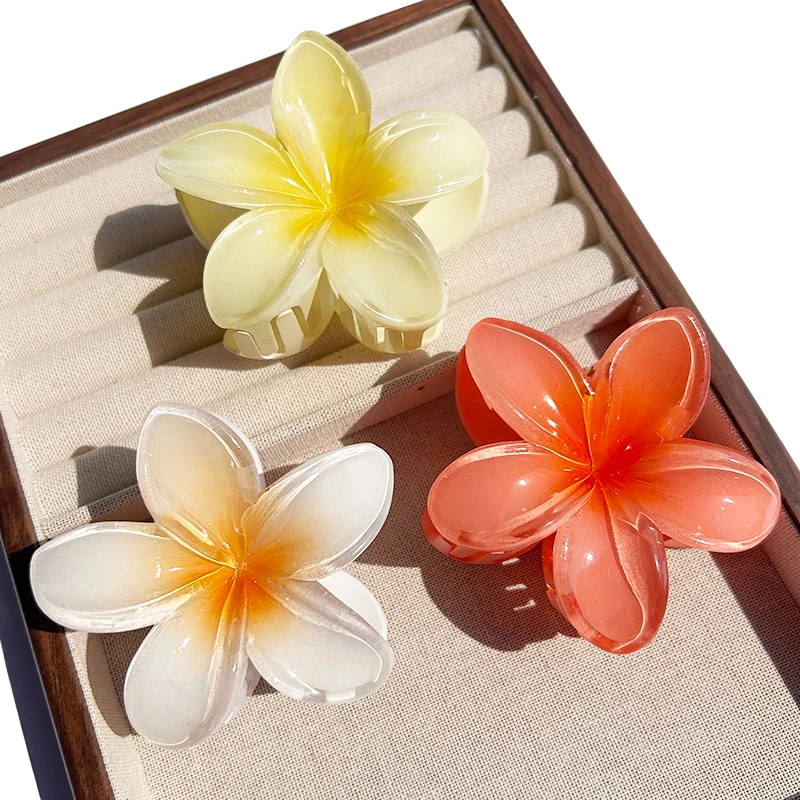 Tropical Flower Claw Clips