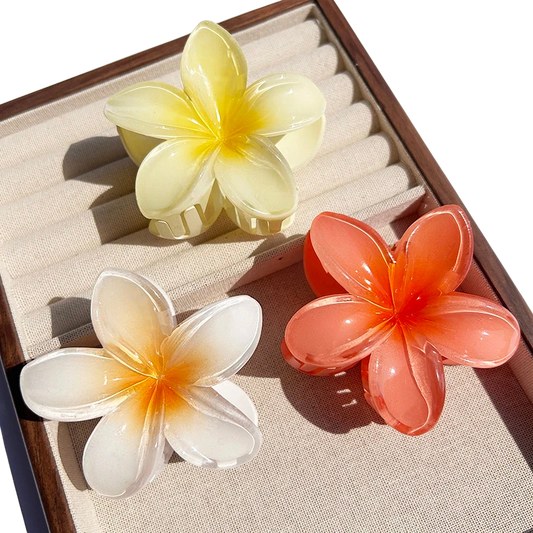 Tropical Flower Claw Clips