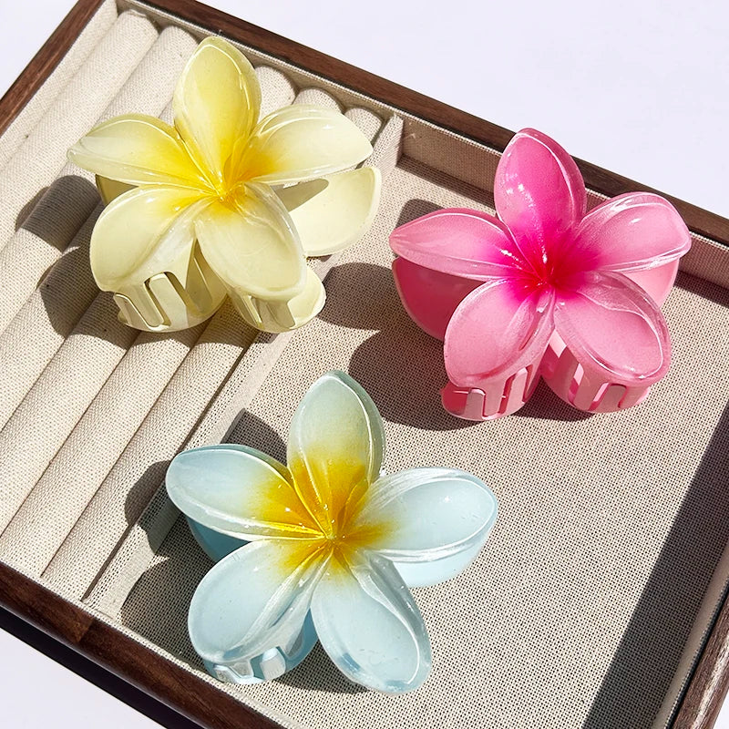 Tropical Flower Claw Clips