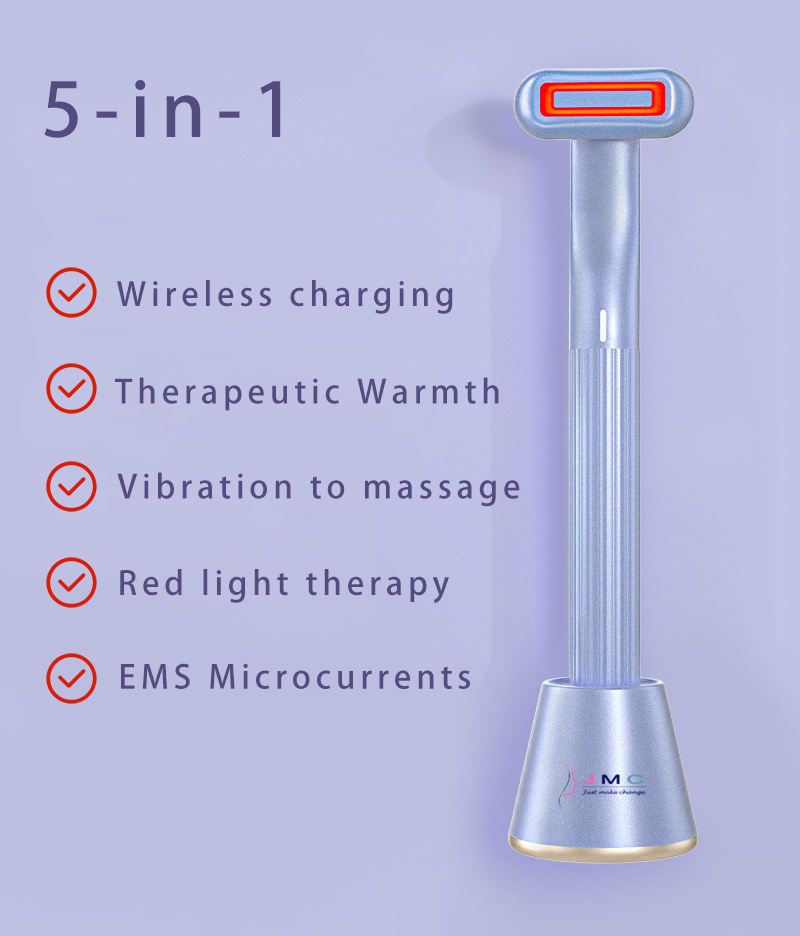 5-in-1 Red Light Therapy Facial Massage Tool